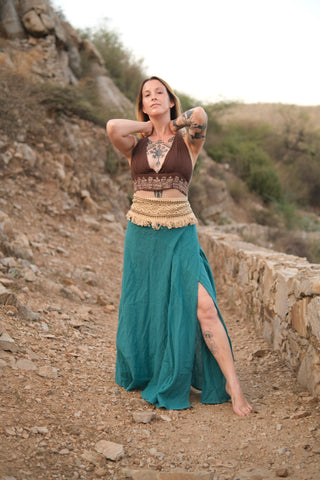 Tribal Flame Wrap Skirt