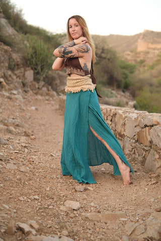 Tribal Flame Wrap Skirt