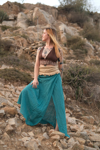 Tribal Flame Wrap Skirt