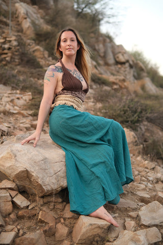 Tribal Flame Wrap Skirt