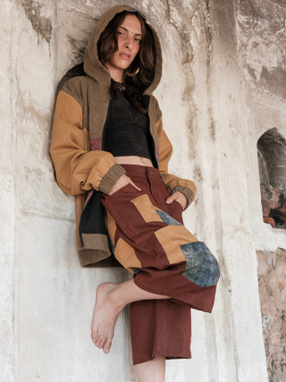 Achada Patchwork Utility Shorts