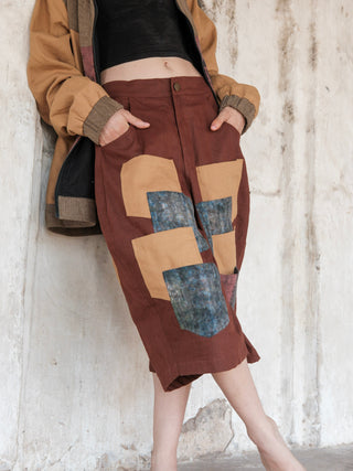 Achada Patchwork Utility Shorts