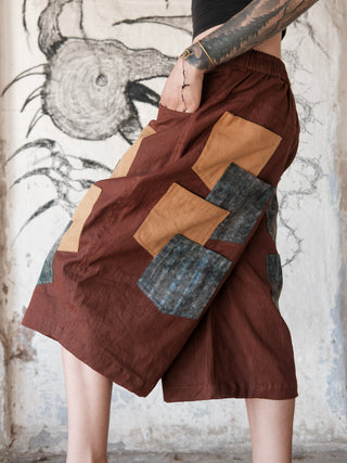Achada Patchwork Utility Shorts