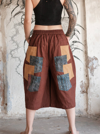 Achada Patchwork Utility Shorts