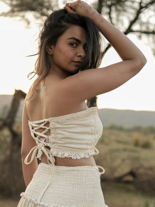 Mariya Lace-Up Top