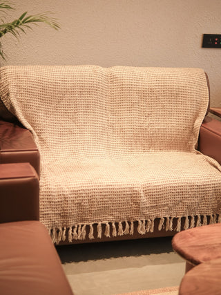 Tavika Handwoven Cotton Sofa Throw