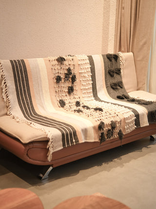 Anvita Handwoven Cotton Sofa Throw
