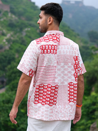 sahaj shirt handblock half sleeve shirt