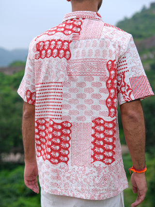 sahaj shirt handblock half sleeve shirt