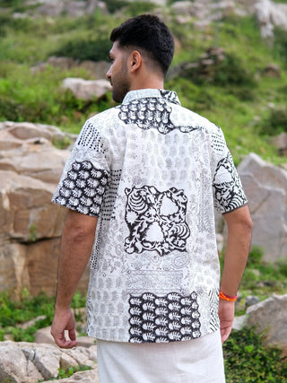 sahaj shirt handblock half sleeve shirt