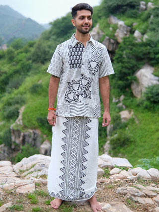 sahaj shirt handblock half sleeve shirt