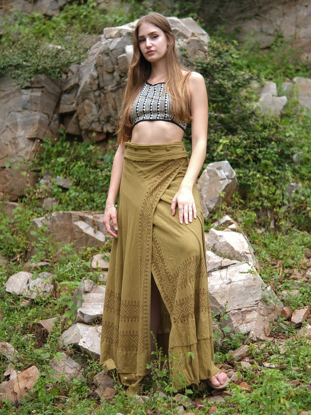 Althea Wrap Skirt - Crystal Heal