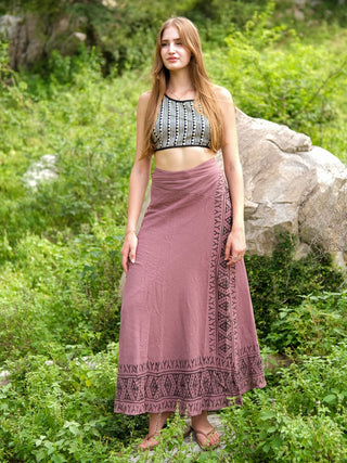 Handloom Wrap Long Skirt