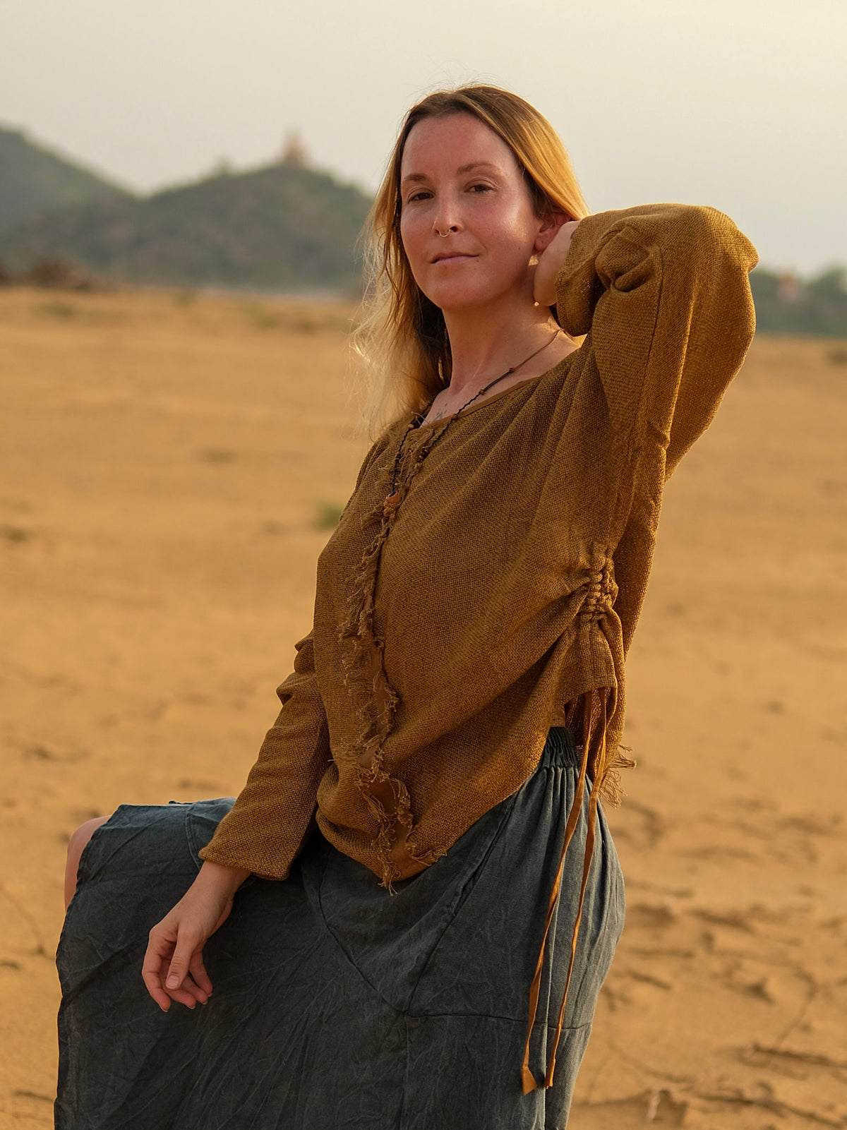 Bohemian Long-Sleeve Top - Crystal Heal