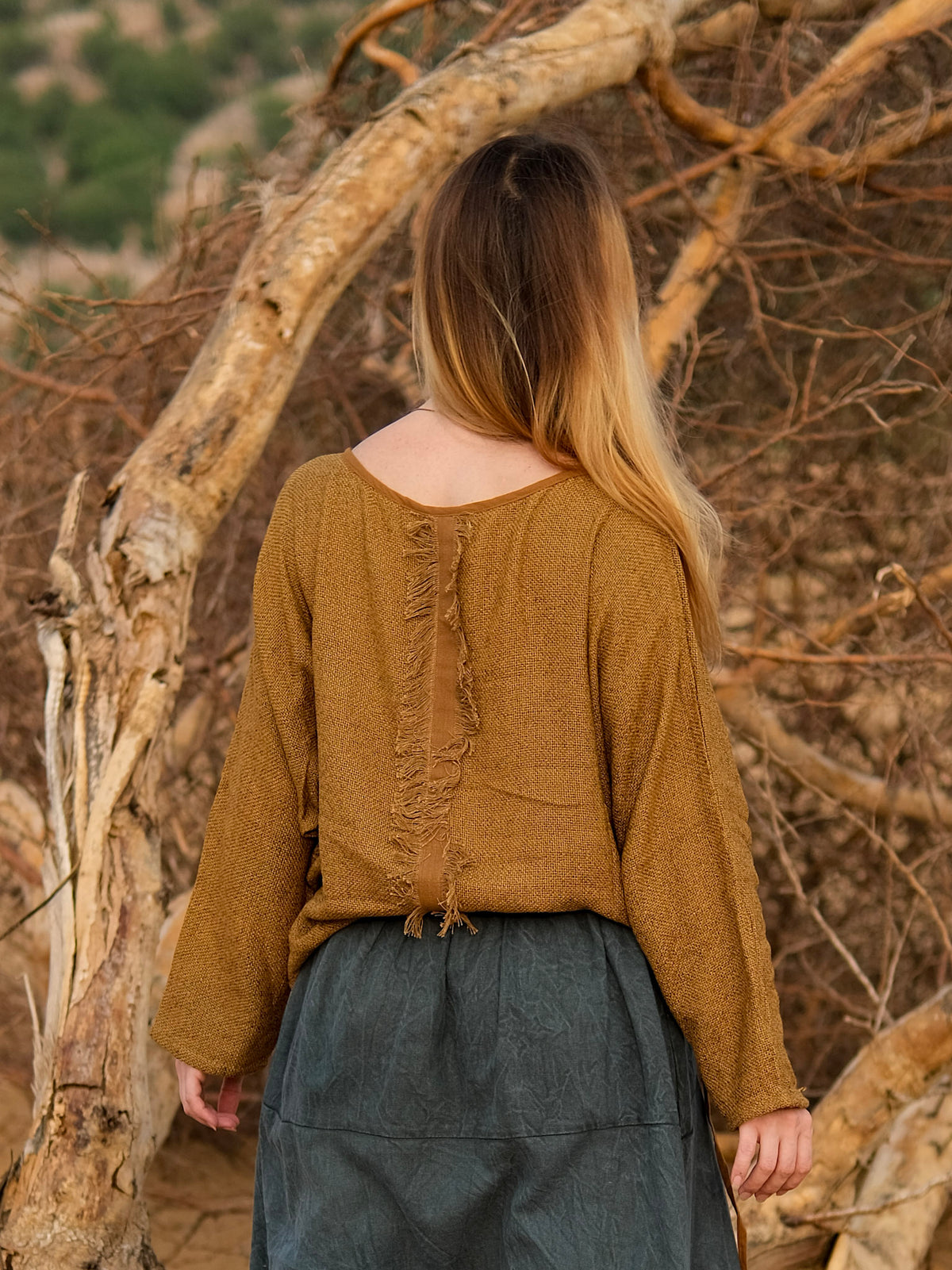 Bohemian Long-Sleeve Top - Crystal Heal