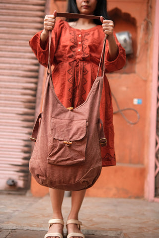 Sac Bandoulière Gypsy – Sac en Toile de Coton Vintage