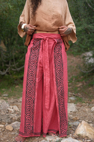 Fisherman Wrap Pants – Hand Block Print Cotton Pants