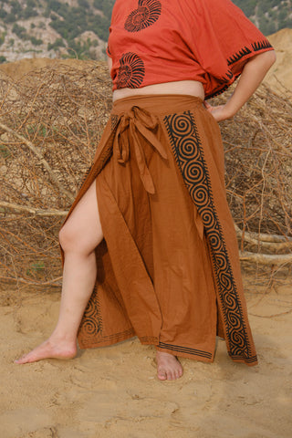 Fisherman Wrap Pants – Hand Block Print Cotton Pants
