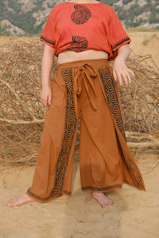 Fisherman Wrap Pants – Hand Block Print Cotton Pants