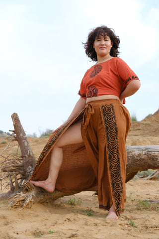 Fisherman Wrap Pants – Hand Block Print Cotton Pants