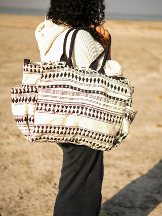 Aaravi Handwoven Cotton Tote Bag