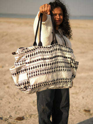 Aaravi Handwoven Cotton Tote Bag