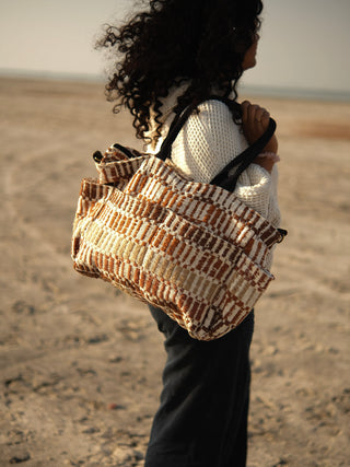 Aaravi Handwoven Cotton Tote Bag