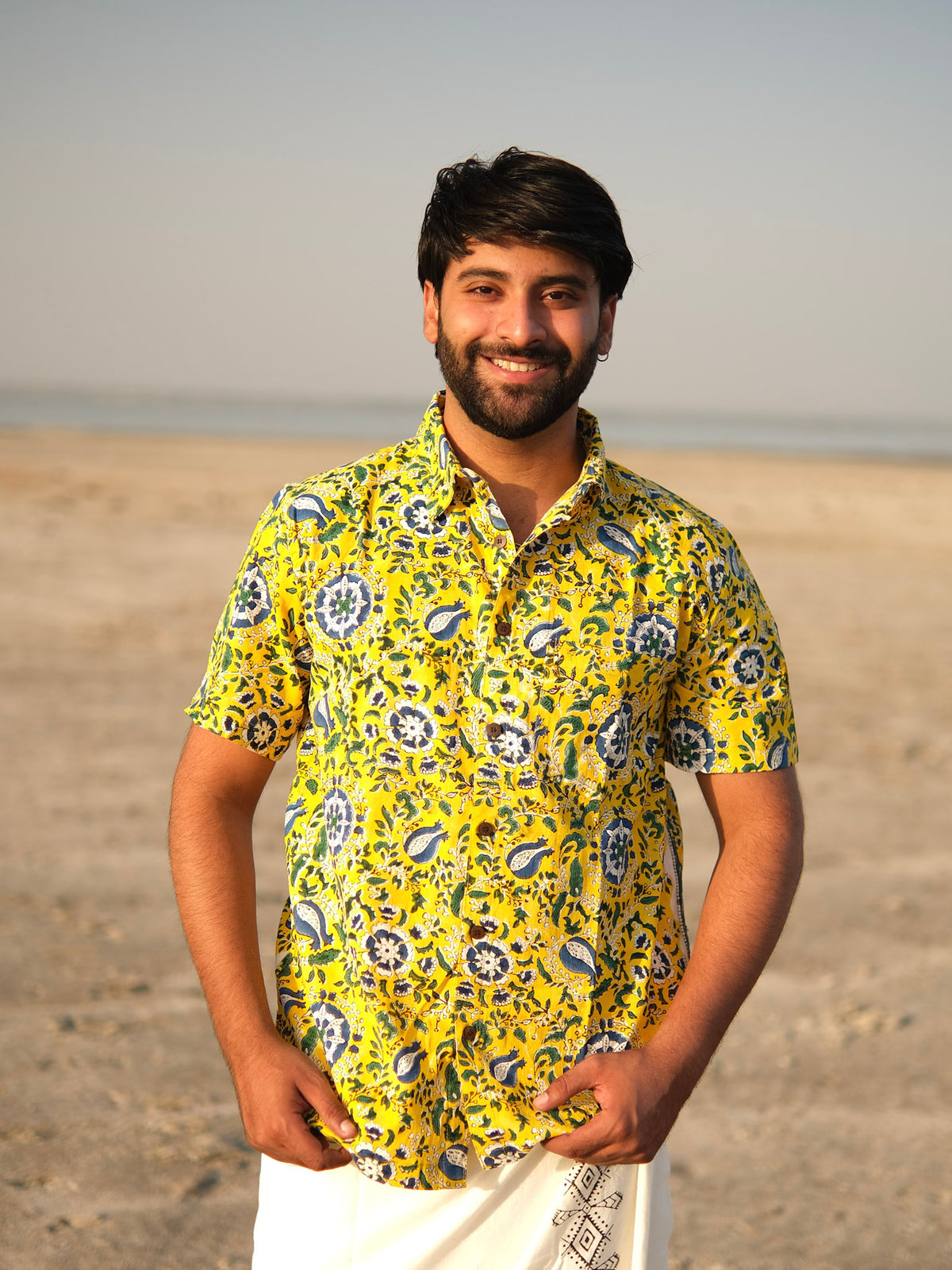 Kavya Handblock Printed Cotton Shirt