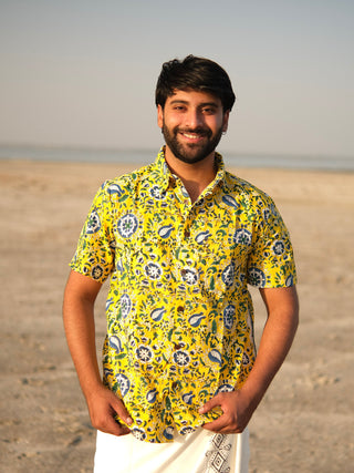 Kavya Handblock Printed Cotton Shirt