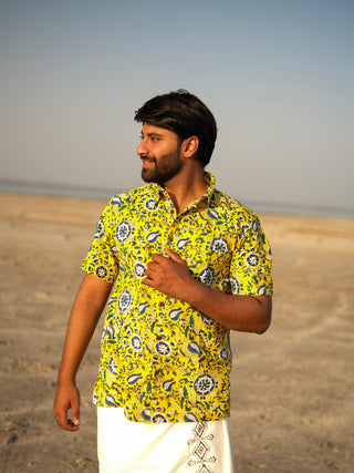 Kavya Handblock Printed Cotton Shirt