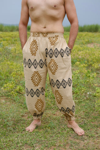 Tribal Block Print Harem Pants