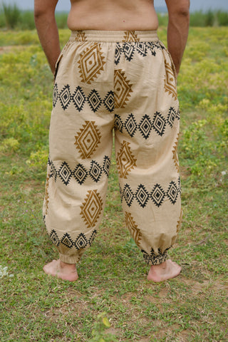 Tribal Block Print Harem Pants
