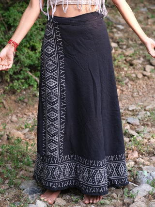 Handloom Wrap Long Skirt