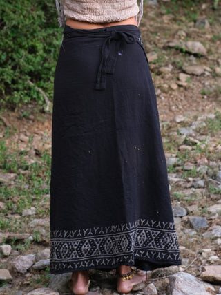 Handloom Wrap Long Skirt