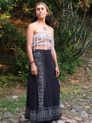 Handloom Wrap Long Skirt