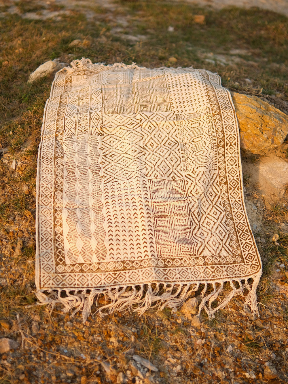 Vyan Handwoven Patchwork Cotton Carpet