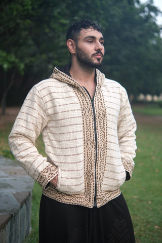 Veste à capuche rayée Nomad