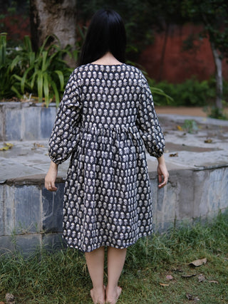 Nimish Gathered Midi Dress