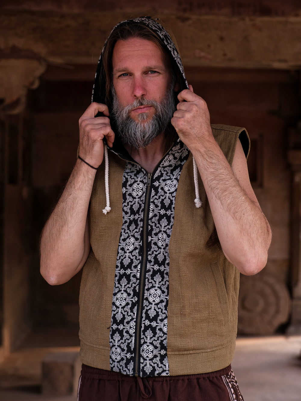 Shipibo Sleeveless Hoodie