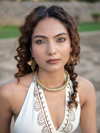 Tribal brass adjustable  Choker