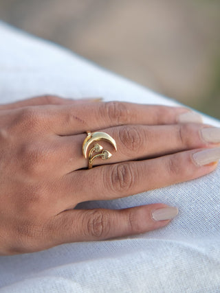 Lunar Embrace Ring