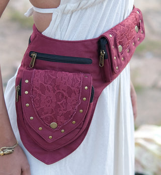 Scarlet Lace Utility Belt Bag