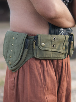 Verdant Multi-Pocket Utility Belt Bag