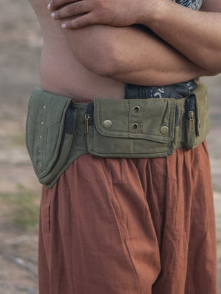 Verdant Multi-Pocket Utility Belt Bag