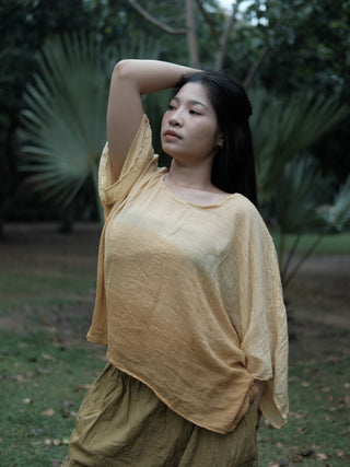 Sunehri Asymmetric Tunic