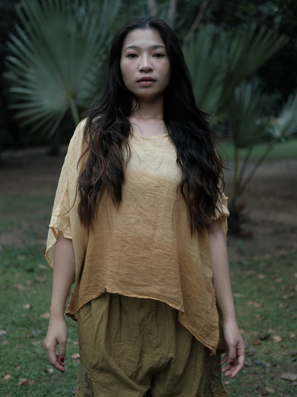 Sunehri Asymmetric Tunic