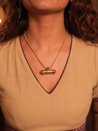 Golden Amulet Necklace