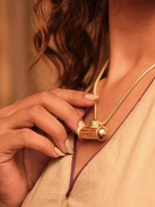 Golden Amulet Necklace