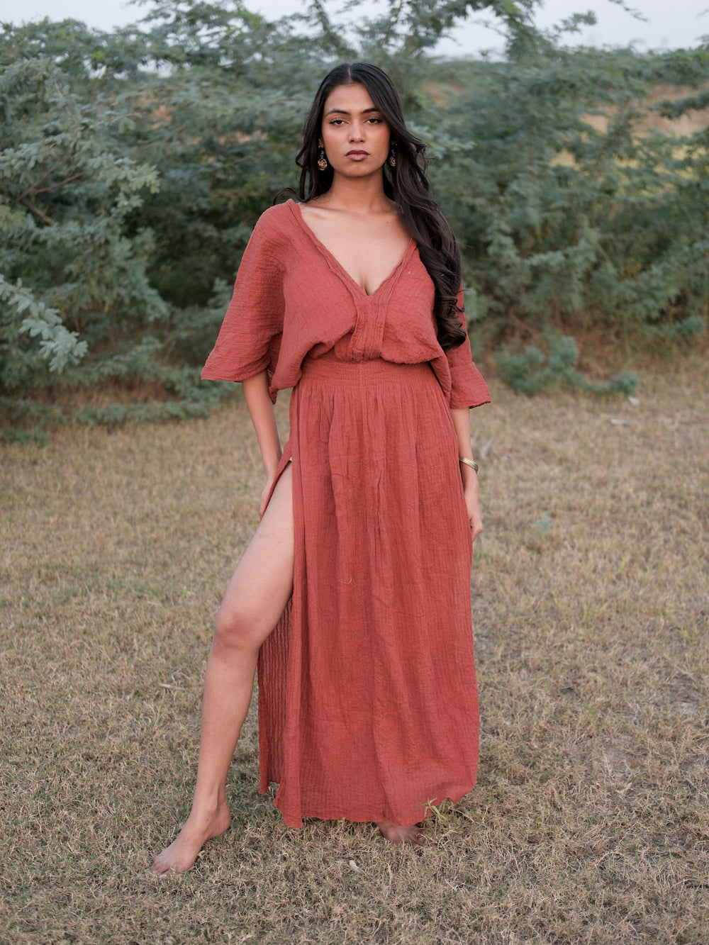 Rooh-e-Laal Maxi Dress