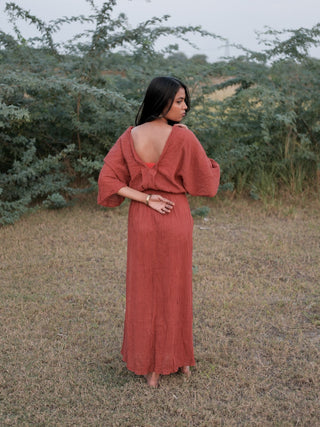 Rooh-e-Laal Maxi Dress